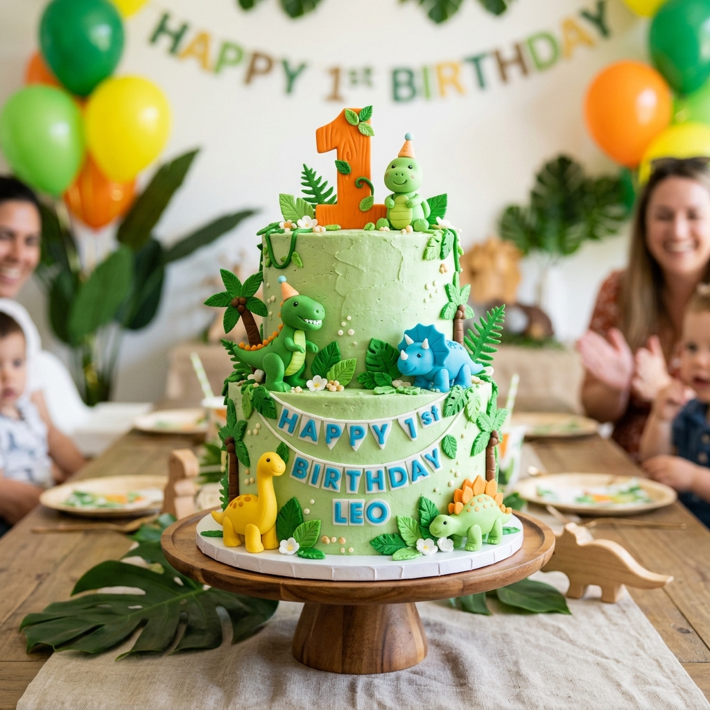 Pastel de Dinosaurio