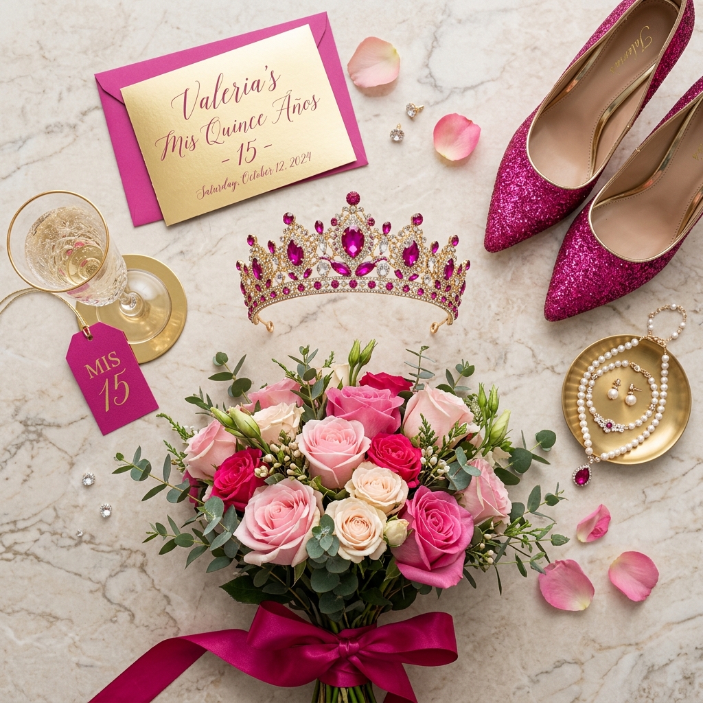 Detalles de la quinceañera