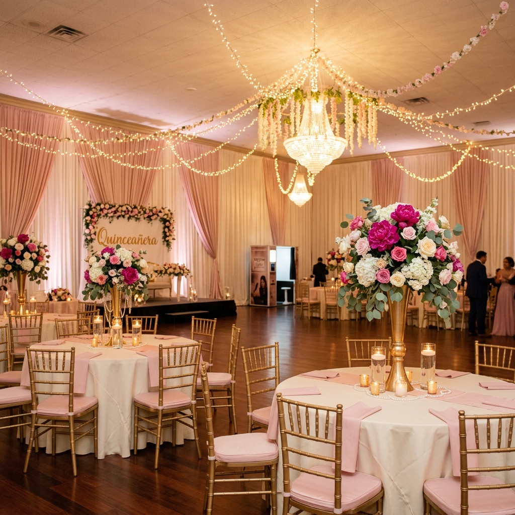 Salón decorado